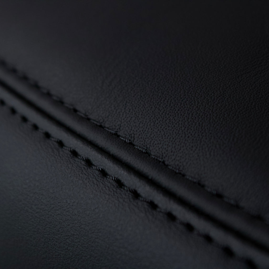 Nissan Skyline R32 GT-R Nappa leather Armrest Cover with Jet Black stitching.