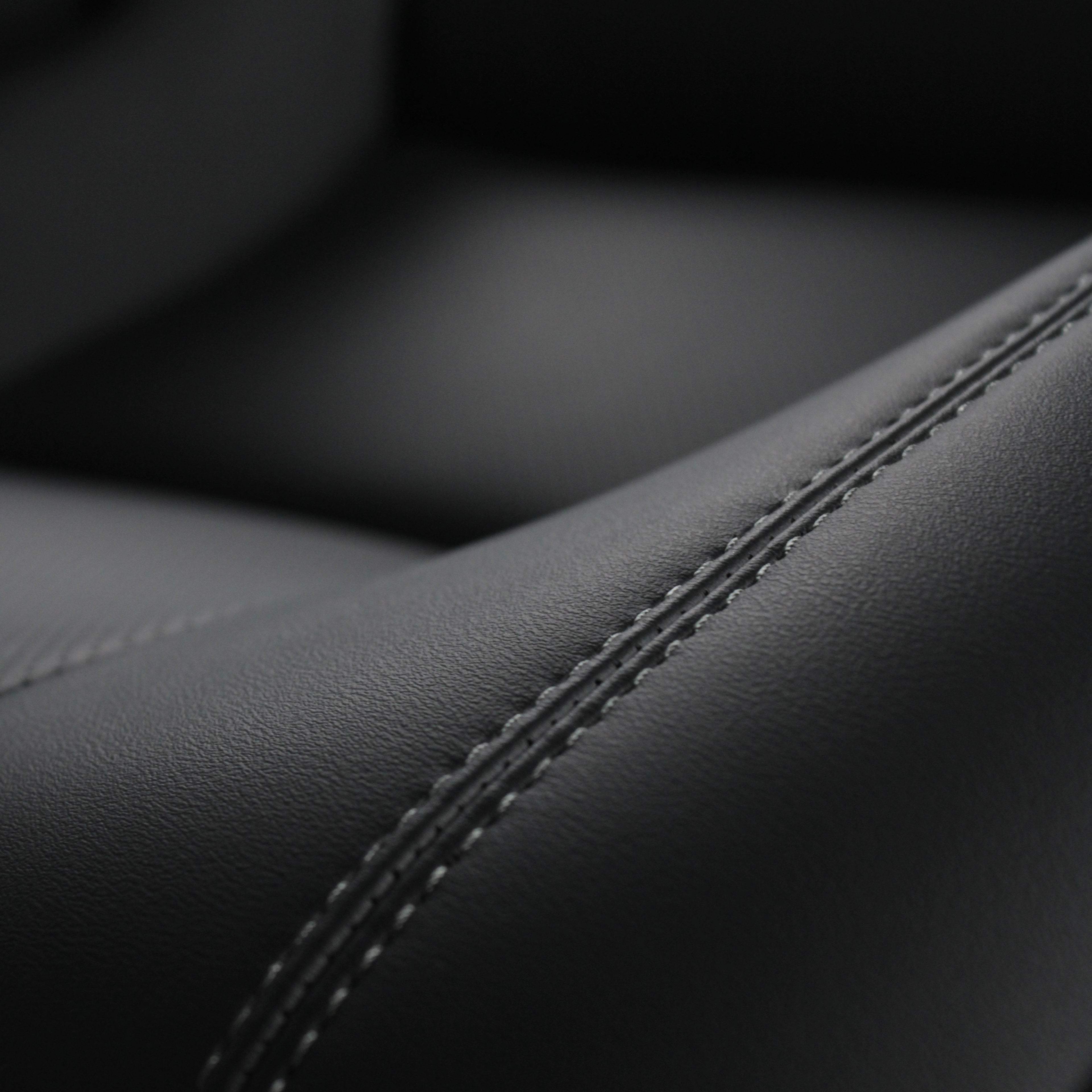 Nissan Skyline R32 GT-R Rear Seat Upholstery Kit. Type I Design with a Perforated Insert with double stitching.