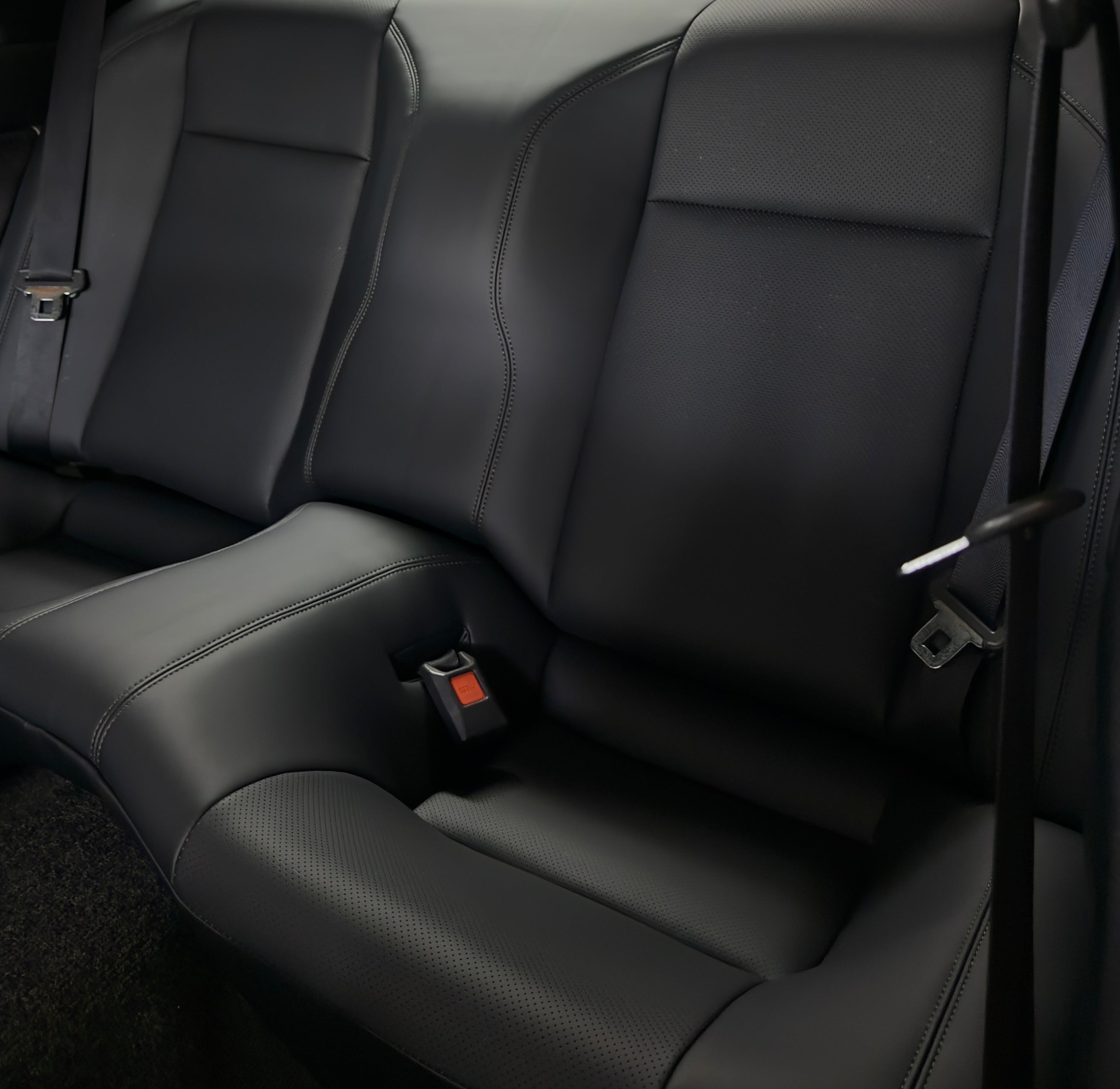 Nissan Skyline R32 GT-R Rear Seat Upholstery Kit. Type I Design with a Perforated Insert.